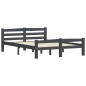 vidaXL Estructura de cama madera maciza pino gris oscuro 120x200 cm vidaXL Estructura de cama madera maciza pino gris oscuro 120x200 cm