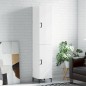 vidaXL Aparador alto madera contrachapada blanco brillo 34,5x34x180 cm vidaXL Aparador alto madera contrachapada blanco brillo 34,5x34x180 cm