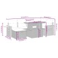 vidaXL Set de comedor de jardín 7 pzas y cojines ratán sintético negro vidaXL Set de comedor de jardín 7 pzas y cojines ratán sintético negro