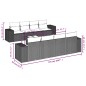 vidaXL Set de sofás de jardín 8 piezas y cojines ratán sintético negro vidaXL Set de sofás de jardín 8 piezas y cojines ratán sintético negro