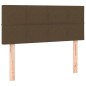 vidaXL Cama box spring con colchón y LED tela marrón oscuro 120x200 cm vidaXL Cama box spring con colchón y LED tela marrón oscuro 120x200 cm