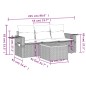vidaXL Set de sofás de jardín 4 pzas y cojines ratán sintético gris vidaXL Set de sofás de jardín 4 pzas y cojines ratán sintético gris