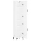 vidaXL Aparador alto madera contrachapada blanco brillo 34,5x34x180 cm vidaXL Aparador alto madera contrachapada blanco brillo 34,5x34x180 cm
