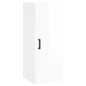 vidaXL Aparador alto madera contrachapada blanco brillo 34,5x34x180 cm vidaXL Aparador alto madera contrachapada blanco brillo 34,5x34x180 cm