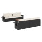 vidaXL Set de sofás de jardín 8 piezas y cojines ratán sintético negro vidaXL Set de sofás de jardín 8 piezas y cojines ratán sintético negro