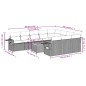 vidaXL Set de sofás de jardín 11 pzas y cojines ratán sintético negro vidaXL Set de sofás de jardín 11 pzas y cojines ratán sintético negro