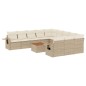 vidaXL Set de sofás de jardín 12 pzas y cojines ratán sintético marrón vidaXL Set de sofás de jardín 12 pzas y cojines ratán sintético marrón