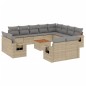 vidaXL Set sofás de jardín con cojines 13 pzas ratán sintético beige vidaXL Set sofás de jardín con cojines 13 pzas ratán sintético beige