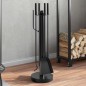 vidaXL Set de herramientas para chimenea 5 piezas acero 18x56 cm vidaXL Set de herramientas para chimenea 5 piezas acero 18x56 cm