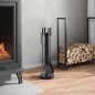 vidaXL Set de herramientas para chimenea 5 piezas acero 18x56 cm vidaXL Set de herramientas para chimenea 5 piezas acero 18x56 cm