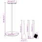 vidaXL Set de herramientas para chimenea 4 piezas acero 22x59 cm vidaXL Set de herramientas para chimenea 4 piezas acero 22x59 cm