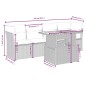 vidaXL Set de muebles de jardín 5 pzas y cojines ratán sintético negro vidaXL Set de muebles de jardín 5 pzas y cojines ratán sintético negro
