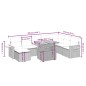 vidaXL Set de sofás de jardín 8 piezas y cojines ratán sintético negro vidaXL Set de sofás de jardín 8 piezas y cojines ratán sintético negro