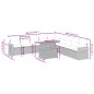 vidaXL Set de sofás de jardín 11 pzas y cojines ratán sintético negro vidaXL Set de sofás de jardín 11 pzas y cojines ratán sintético negro