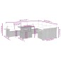 vidaXL Set de sofás de jardín 10 pzas cojines ratán sintético negro vidaXL Set de sofás de jardín 10 pzas cojines ratán sintético negro