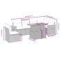vidaXL Set de comedor de jardín 7 pzas y cojines ratán sintético negro vidaXL Set de comedor de jardín 7 pzas y cojines ratán sintético negro