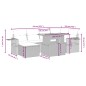 vidaXL Set de comedor de jardín 7 pzas y cojines ratán sintético negro vidaXL Set de comedor de jardín 7 pzas y cojines ratán sintético negro
