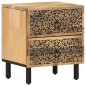 vidaXL Mesitas de noche 2 uds madera maciza de mango 40x33x46 cm vidaXL Mesitas de noche 2 uds madera maciza de mango 40x33x46 cm