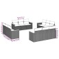 vidaXL Set de sofás de jardín 12 piezas cojines ratán sintético negro vidaXL Set de sofás de jardín 12 piezas cojines ratán sintético negro