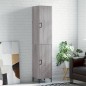 vidaXL Aparador alto madera contrachapada gris Sonoma 34,5x34x180 cm vidaXL Aparador alto madera contrachapada gris Sonoma 34,5x34x180 cm