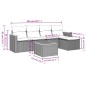 vidaXL Set de sofás de jardín 6 piezas y cojines ratán sintético negro vidaXL Set de sofás de jardín 6 piezas y cojines ratán sintético negro