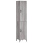 vidaXL Aparador alto madera contrachapada gris Sonoma 34,5x34x180 cm vidaXL Aparador alto madera contrachapada gris Sonoma 34,5x34x180 cm