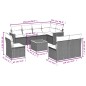 vidaXL Juego de sofás jardín con cojines beige mezcla 9 pzas ratán PE vidaXL Juego de sofás jardín con cojines beige mezcla 9 pzas ratán PE
