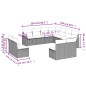vidaXL Set de sofás de jardín 11 pzas y cojines ratán sintético negro vidaXL Set de sofás de jardín 11 pzas y cojines ratán sintético negro