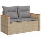 vidaXL Juego de sofás jardín con cojines beige mezcla 12 pzas ratán PE vidaXL Juego de sofás jardín con cojines beige mezcla 12 pzas ratán PE