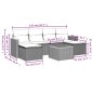 vidaXL Set de comedor de jardín 7 pzas y cojines ratán sintético negro vidaXL Set de comedor de jardín 7 pzas y cojines ratán sintético negro
