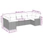 vidaXL Set de sofás de jardín 7 piezas con cojines ratán PE gris vidaXL Set de sofás de jardín 7 piezas con cojines ratán PE gris