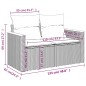 vidaXL Set de sofás de jardín 7 piezas con cojines ratán PE gris vidaXL Set de sofás de jardín 7 piezas con cojines ratán PE gris