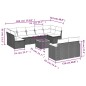 vidaXL Set de sofás de jardín 10 pzas con cojines ratán sintético gris vidaXL Set de sofás de jardín 10 pzas con cojines ratán sintético gris