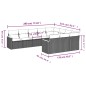 vidaXL Set de sofás de jardín 10 pzas cojines ratán sintético negro vidaXL Set de sofás de jardín 10 pzas cojines ratán sintético negro