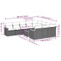 vidaXL Set de sofás de jardín 11 pzas y cojines ratán sintético negro vidaXL Set de sofás de jardín 11 pzas y cojines ratán sintético negro