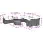 vidaXL Set de sofás de jardín 11 pzas y cojines ratán sintético negro vidaXL Set de sofás de jardín 11 pzas y cojines ratán sintético negro