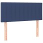 vidaXL Cama box spring colchón y luces LED tela azul 80x200 cm vidaXL Cama box spring colchón y luces LED tela azul 80x200 cm