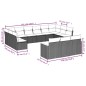 vidaXL Set sofás de jardín con cojines 13 piezas ratán sintético gris vidaXL Set sofás de jardín con cojines 13 piezas ratán sintético gris