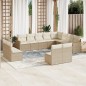 vidaXL Set de sofás de jardín 12 pzas y cojines ratán sintético marrón vidaXL Set de sofás de jardín 12 pzas y cojines ratán sintético marrón