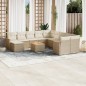 vidaXL Set de sofás de jardín 12 pzas y cojines ratán sintético marrón vidaXL Set de sofás de jardín 12 pzas y cojines ratán sintético marrón