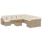 vidaXL Set de sofás de jardín 12 pzas y cojines ratán sintético marrón vidaXL Set de sofás de jardín 12 pzas y cojines ratán sintético marrón