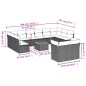 vidaXL Set sofás de jardín con cojines 13 pzas ratán sintético beige vidaXL Set sofás de jardín con cojines 13 pzas ratán sintético beige