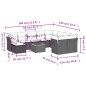 vidaXL Set de sofás de jardín 11 pzas y cojines ratán sintético negro vidaXL Set de sofás de jardín 11 pzas y cojines ratán sintético negro