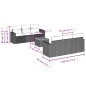 vidaXL Set de comedor de jardín 7 pzas y cojines ratán sintético negro vidaXL Set de comedor de jardín 7 pzas y cojines ratán sintético negro