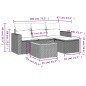 vidaXL Set de muebles de jardín 5 pzas y cojines ratán sintético negro vidaXL Set de muebles de jardín 5 pzas y cojines ratán sintético negro