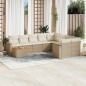 vidaXL Juego de sofás jardín con cojines beige 10 pzas ratán sintético vidaXL Juego de sofás jardín con cojines beige 10 pzas ratán sintético