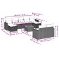 vidaXL Set de sofás de jardín 10 pzas cojines ratán sintético negro vidaXL Set de sofás de jardín 10 pzas cojines ratán sintético negro