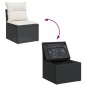 vidaXL Set de sofás de jardín y cojines 13 pzas ratán sintético negro vidaXL Set de sofás de jardín y cojines 13 pzas ratán sintético negro