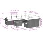 vidaXL Set de sofás de jardín 8 piezas y cojines ratán sintético negro vidaXL Set de sofás de jardín 8 piezas y cojines ratán sintético negro