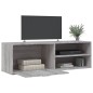 vidaXL Mueble de TV de madera de ingeniería gris sonoma 120x34x37 cm vidaXL Mueble de TV de madera de ingeniería gris sonoma 120x34x37 cm